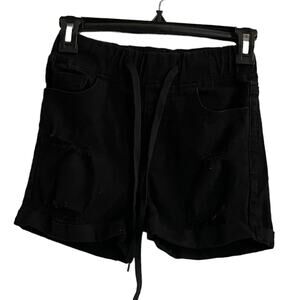 3/$15 Blue Savy Black Distress Black Shorts